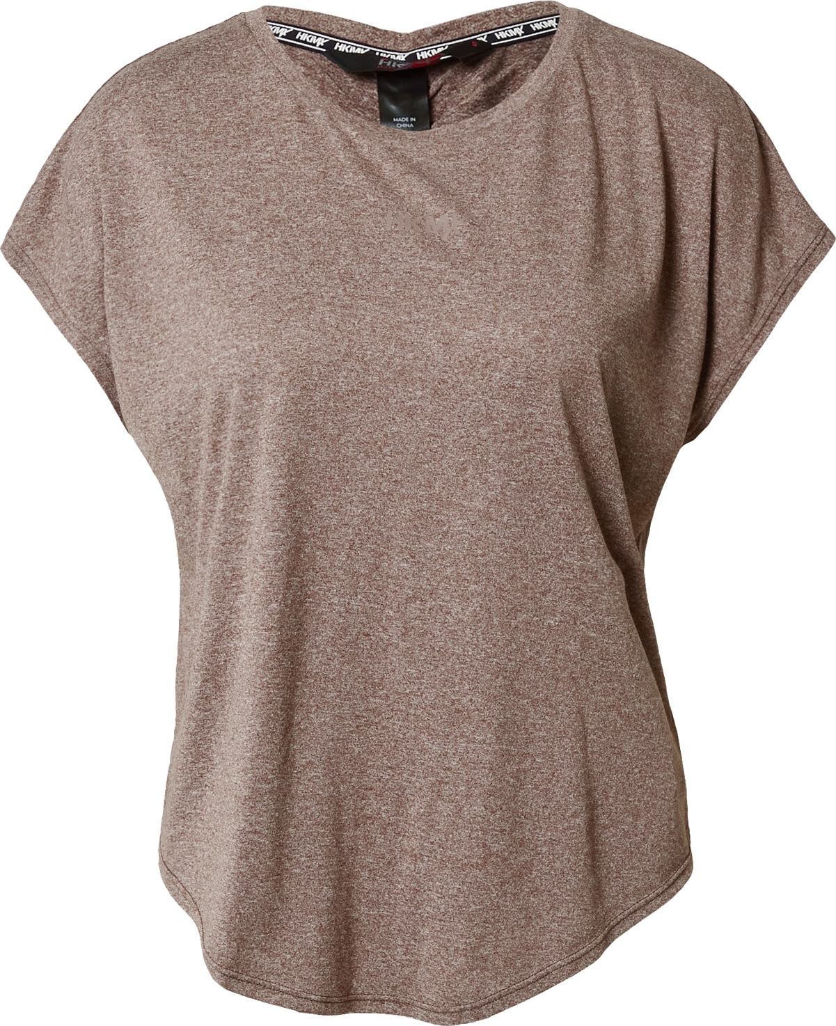 HKMX Funkční tričko 'Asana' hnědý melír