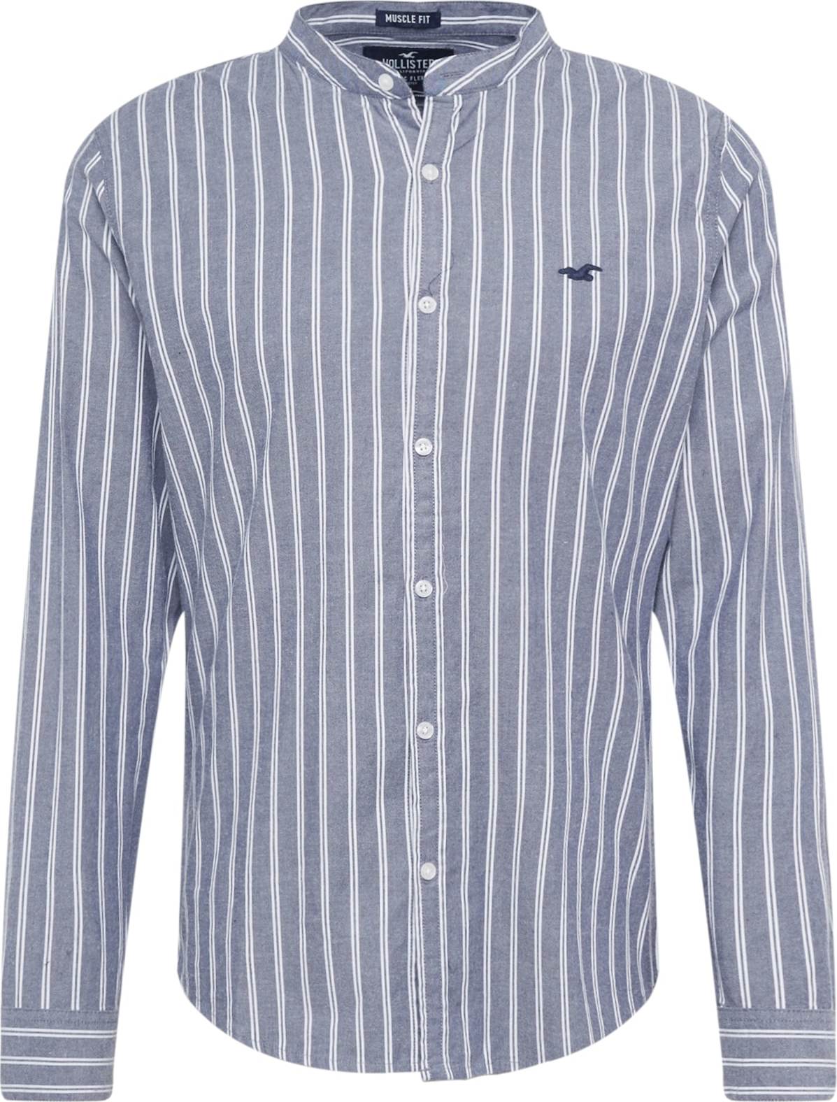 HOLLISTER Košile chladná modrá / bílá