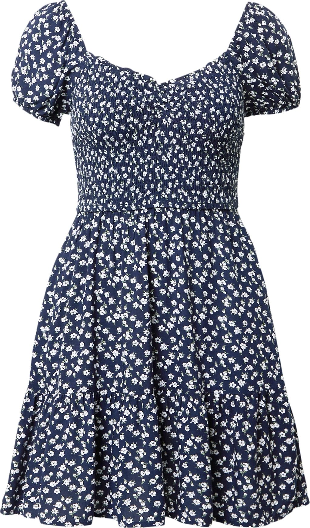 HOLLISTER Letní šaty námořnická modř / zelená / bílá