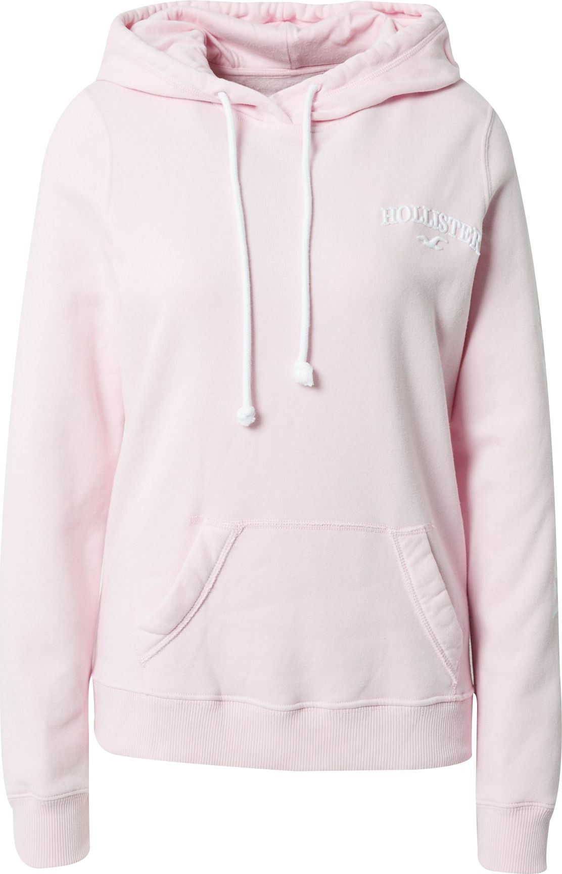 HOLLISTER Mikina růžová / bílá