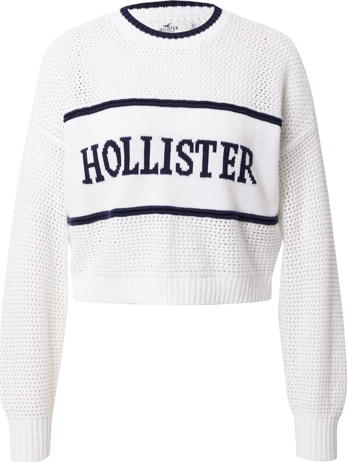 HOLLISTER Svetr námořnická modř / bílá