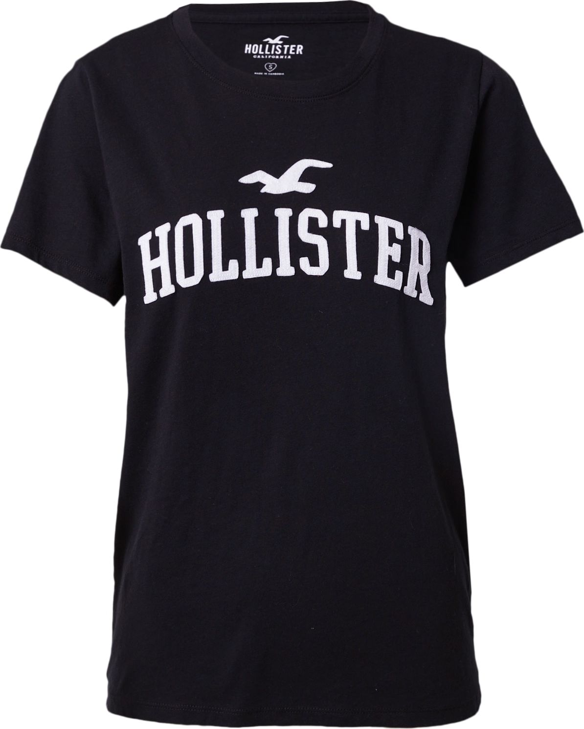 HOLLISTER Tričko černá / bílá