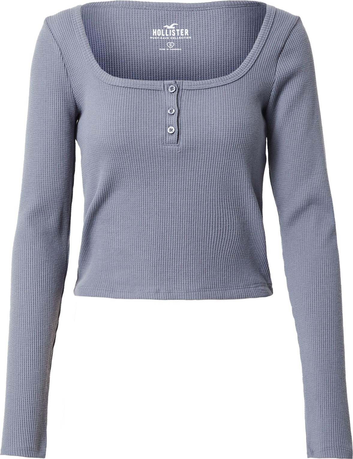 HOLLISTER Tričko chladná modrá