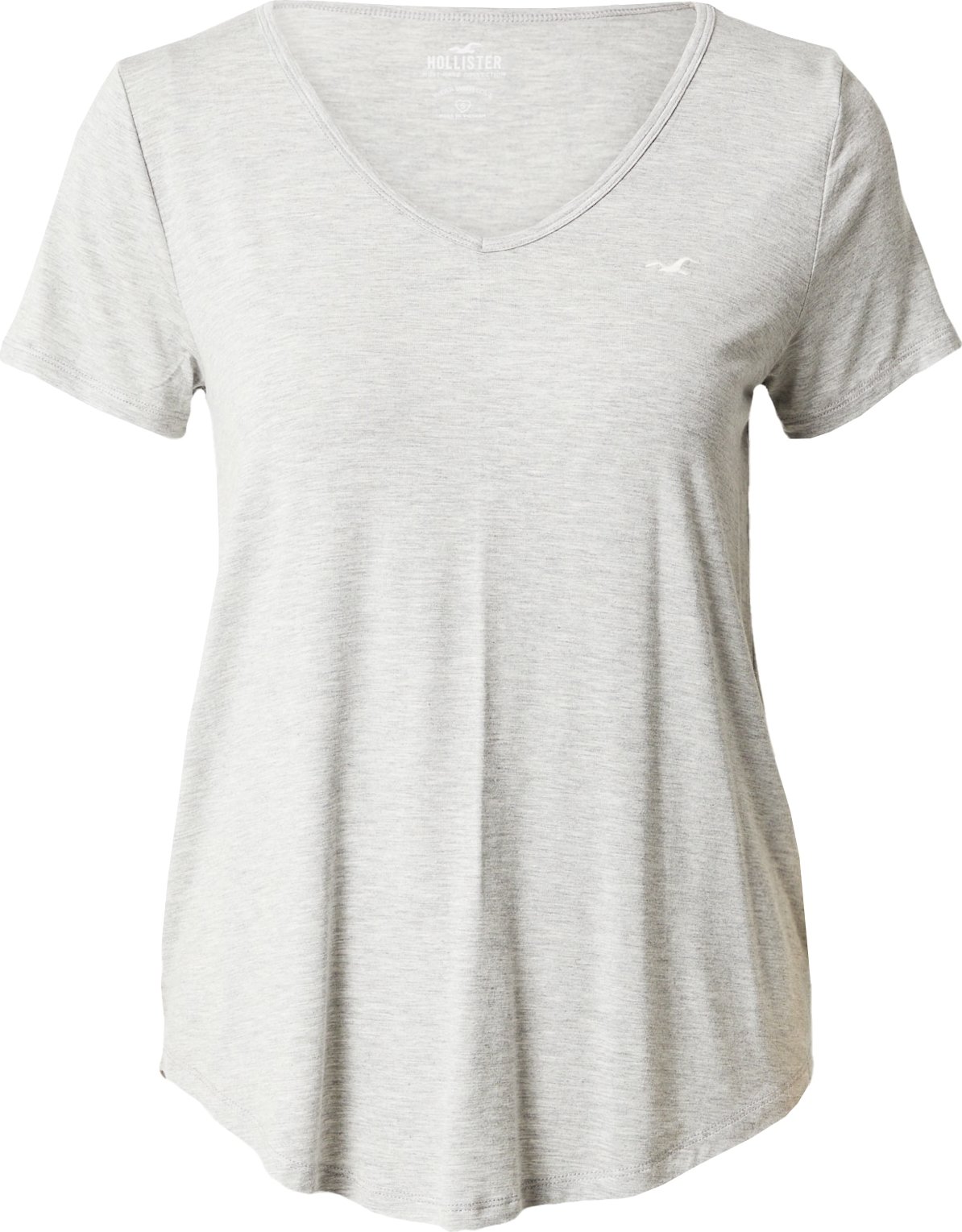 HOLLISTER Tričko 'EMEA' šedý melír
