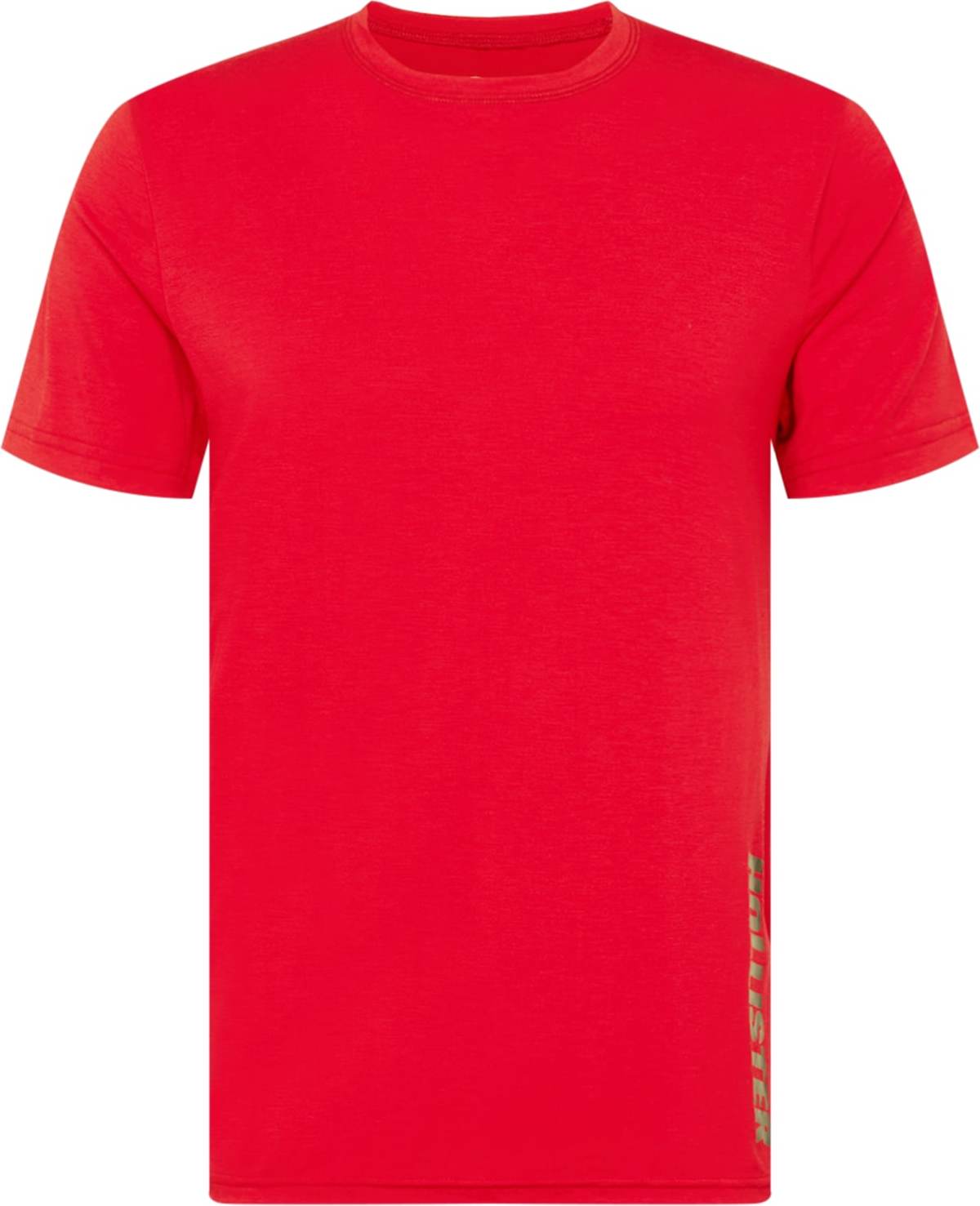 HOLLISTER Tričko světle zelená / červená