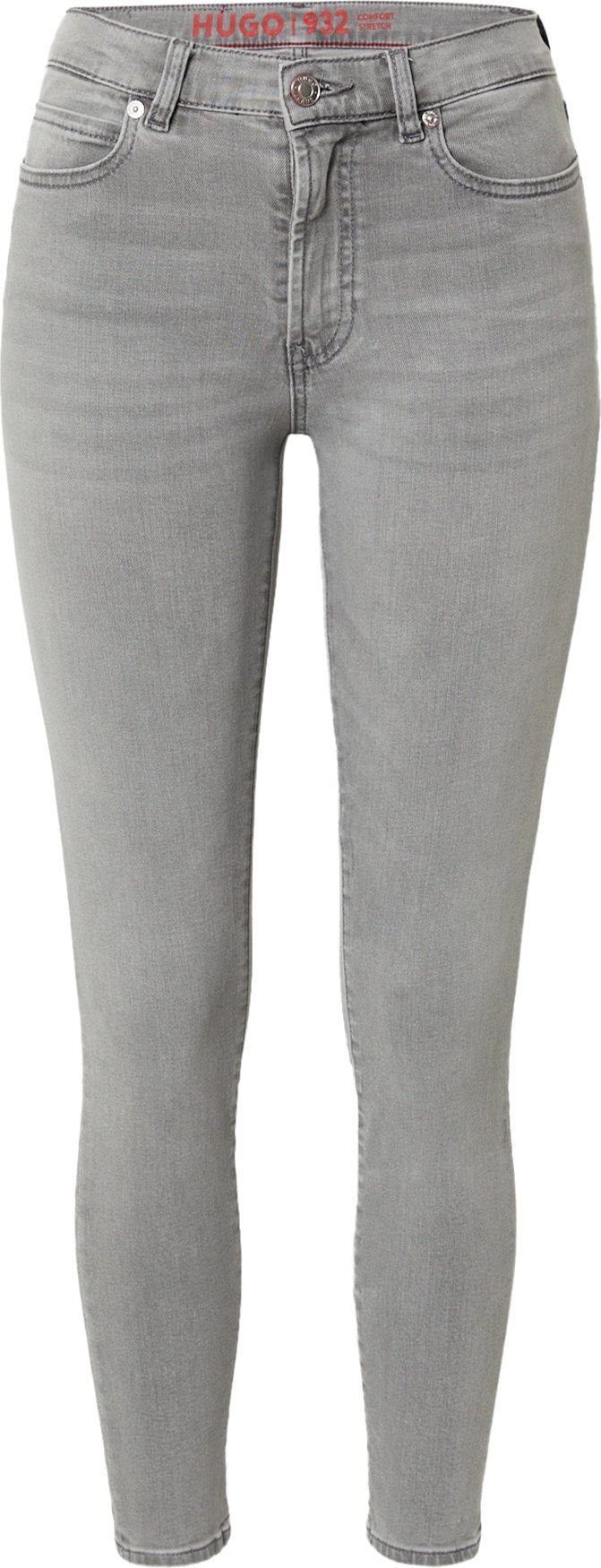 HUGO Džíny šedá džínová