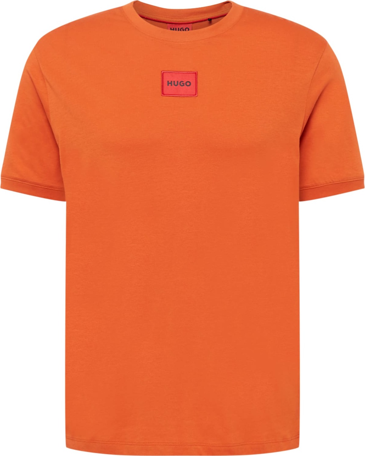 HUGO Tričko 'Diragolino' tmavě oranžová