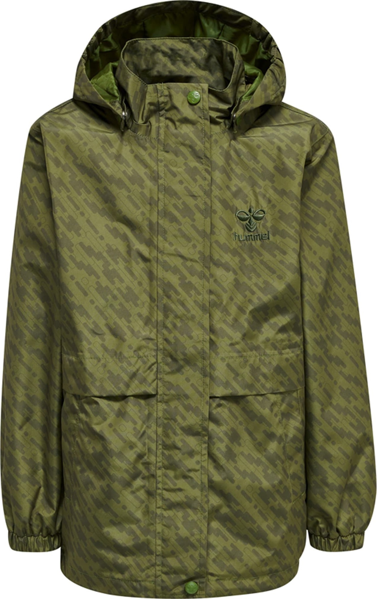 Hummel Outdoorová bunda khaki / olivová