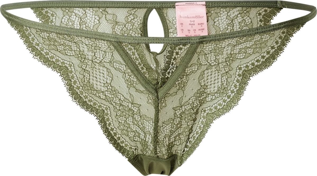 Hunkemöller Kalhotky 'Isabelle' olivová