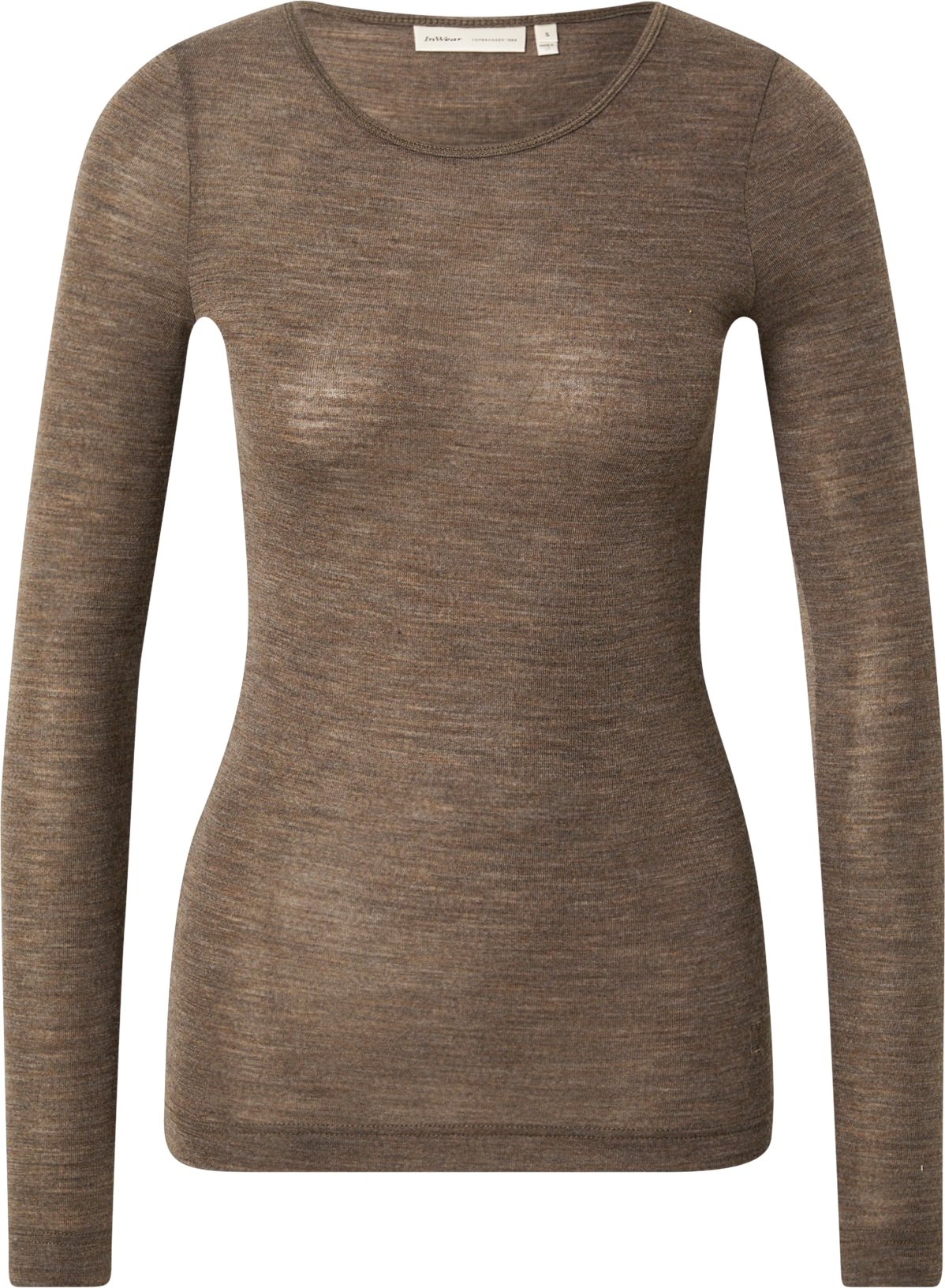 InWear Tričko 'FangI' hnědý melír