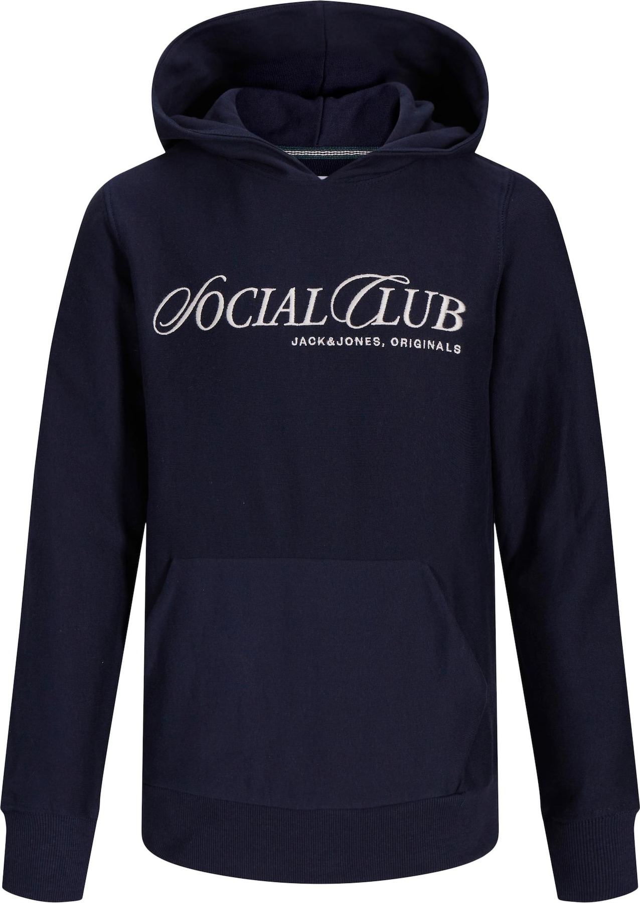 Jack & Jones Junior Mikina námořnická modř / světle šedá