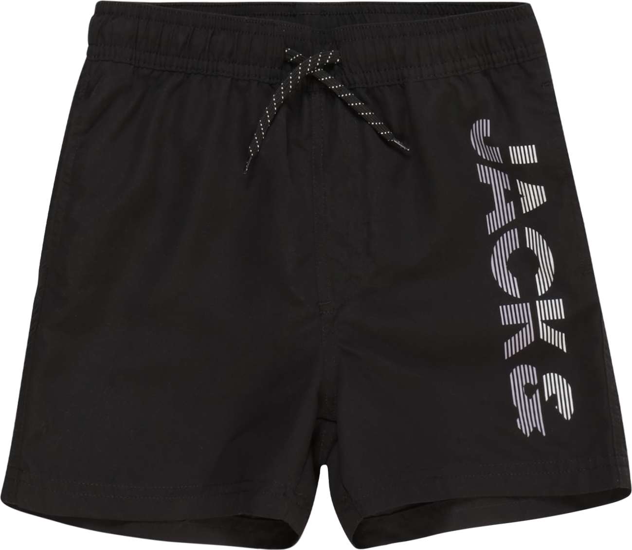 Jack & Jones Junior Plavecké šortky 'Fiji' šedá / černá / bílá