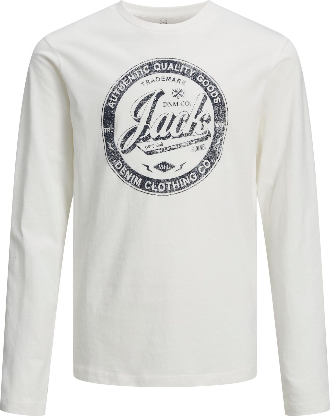 Jack & Jones Junior Tričko čedičová šedá / bílá