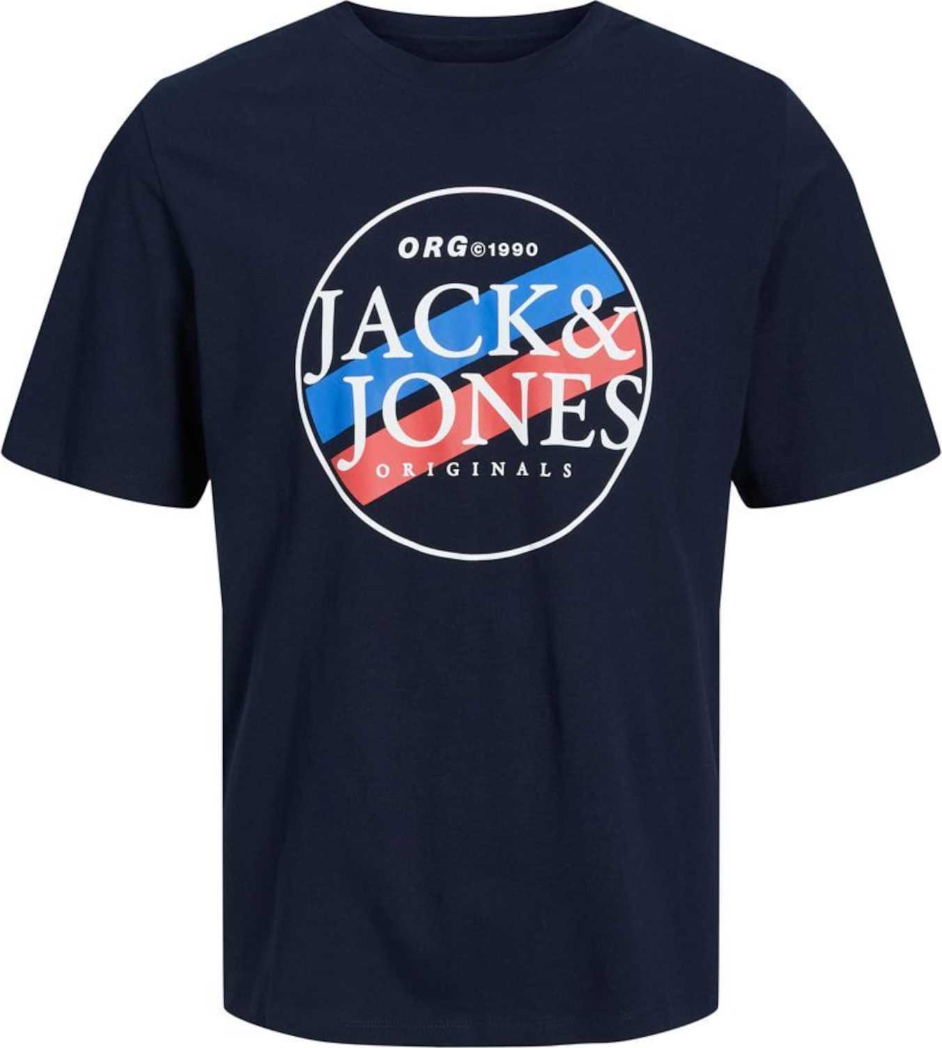 Jack & Jones Junior Tričko modrá / noční modrá / červená / bílá