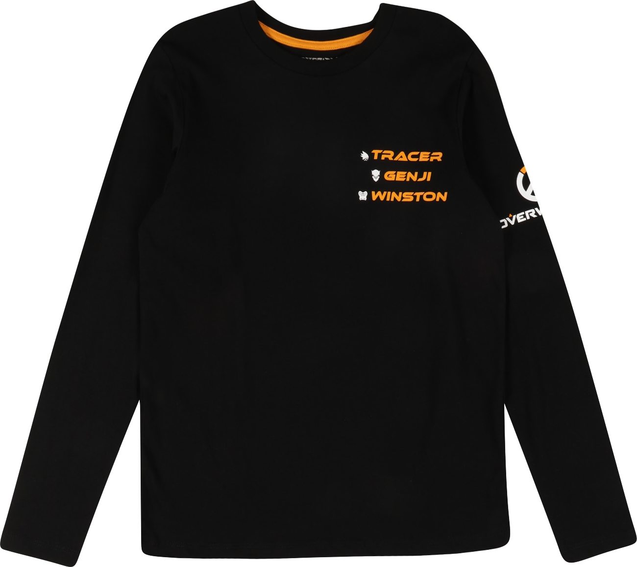 Jack & Jones Junior Tričko 'OVERWATCH' oranžová / černá / bílá