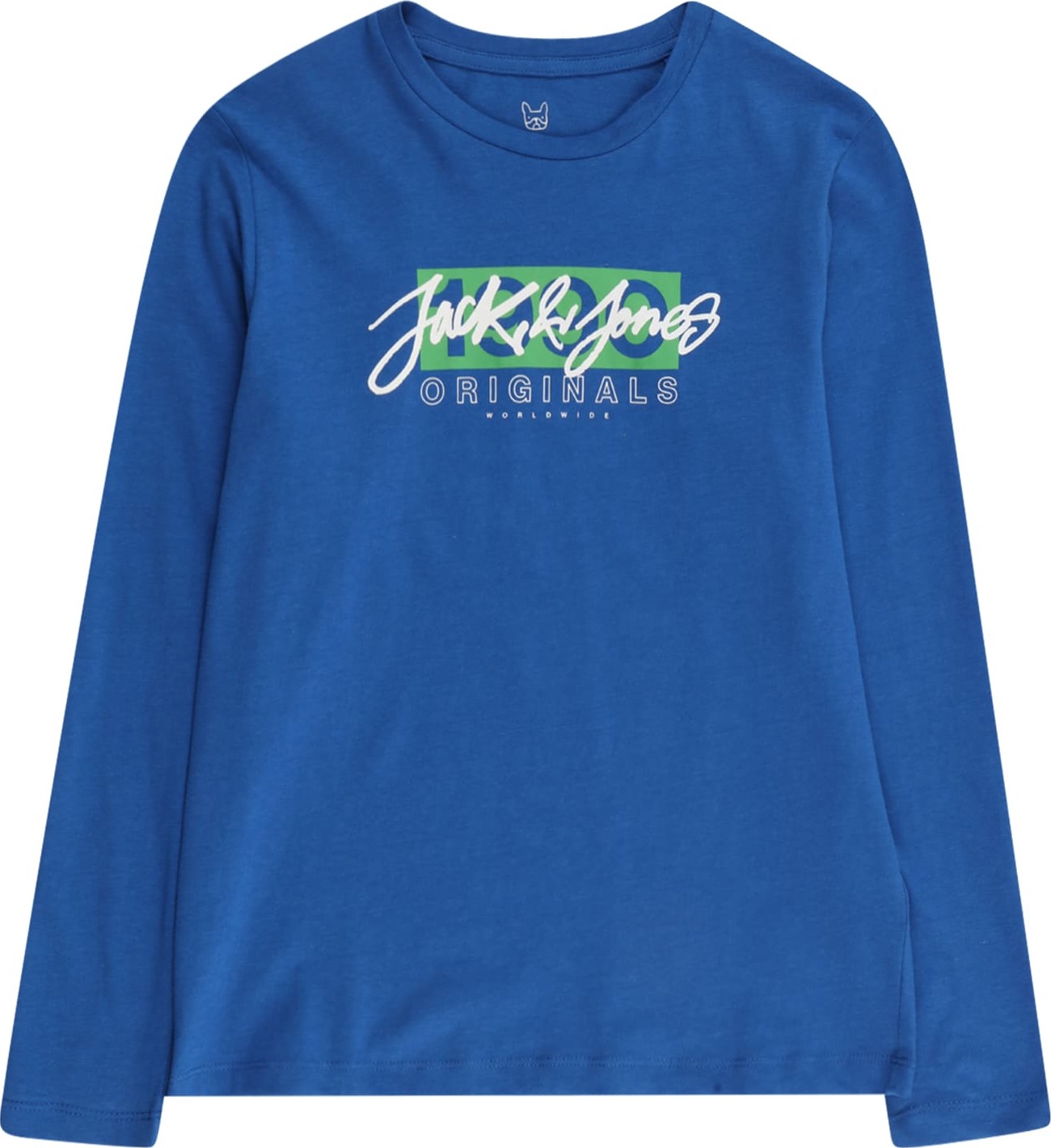 Jack & Jones Junior Tričko 'Races' modrá / zelená / bílá
