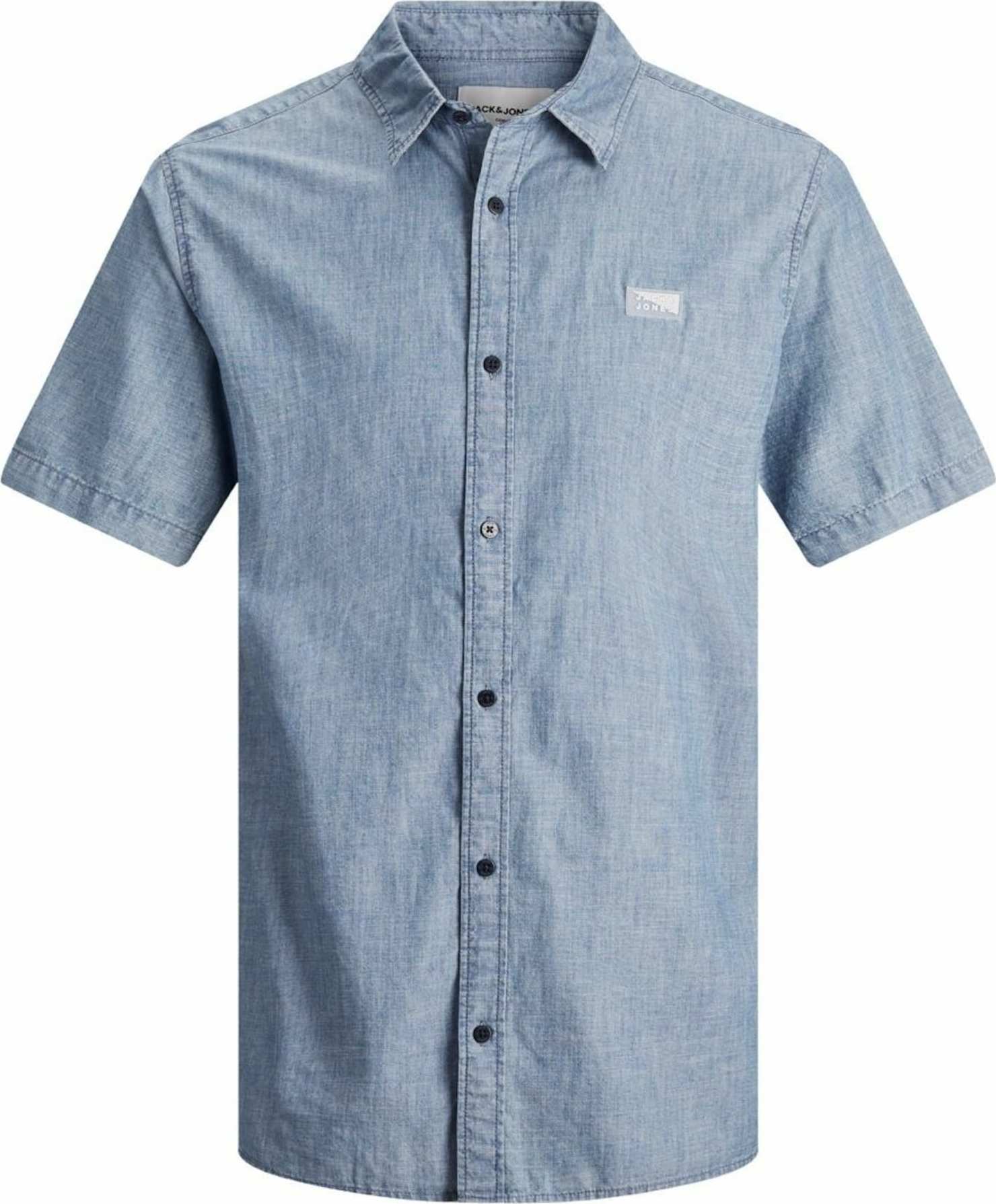 JACK & JONES Košile 'Portland' modrý melír