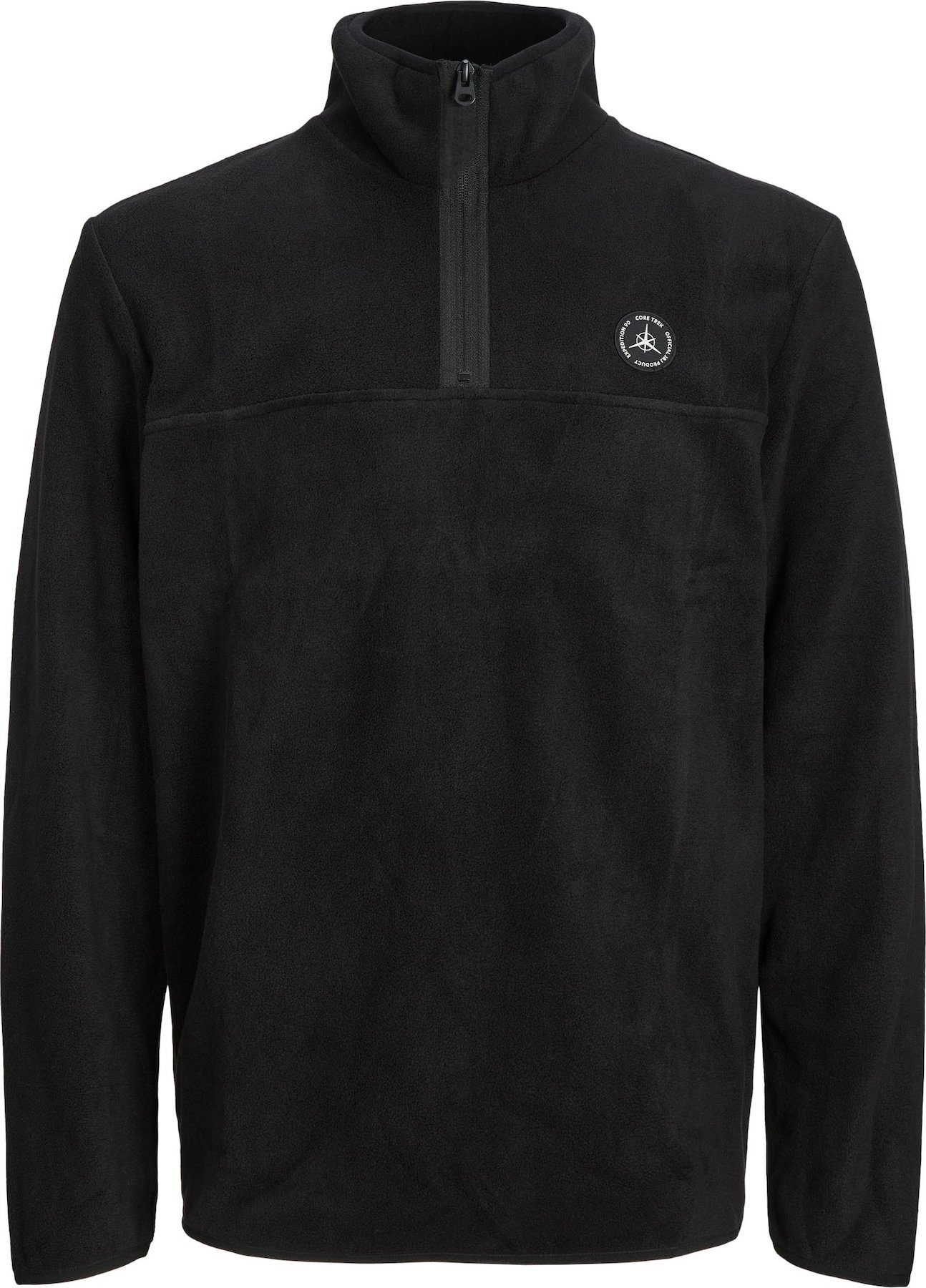 JACK & JONES Mikina černá / bílá