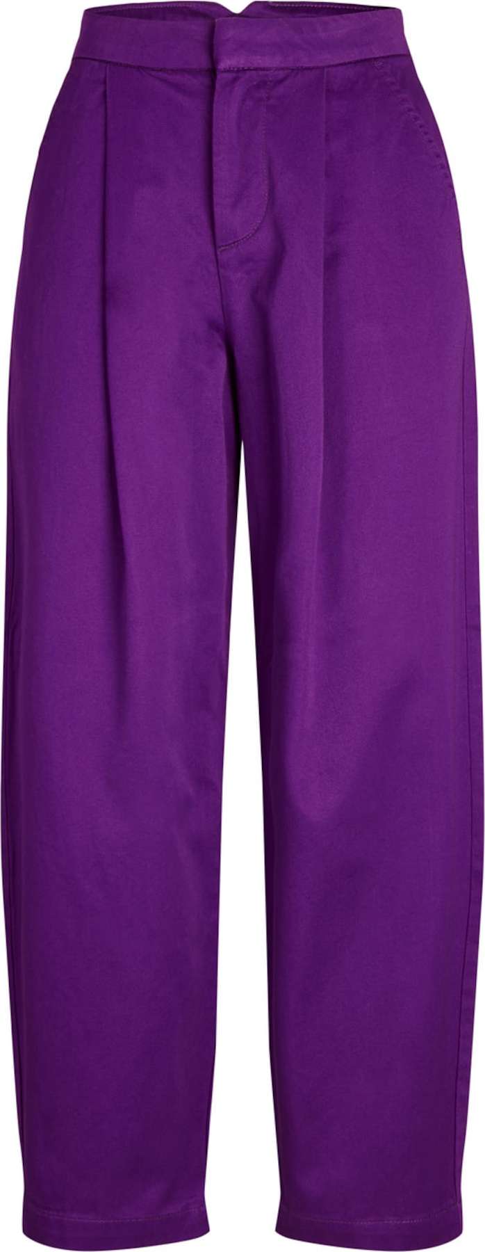 JJXX Kalhoty se sklady v pase 'Zoe' tmavě fialová