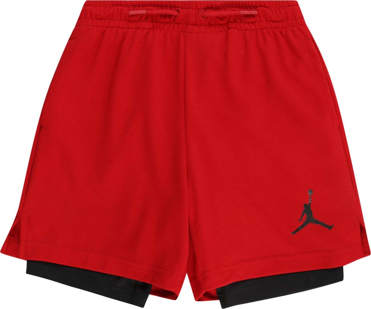 Jordan Sportovní kalhoty ohnivá červená / černá