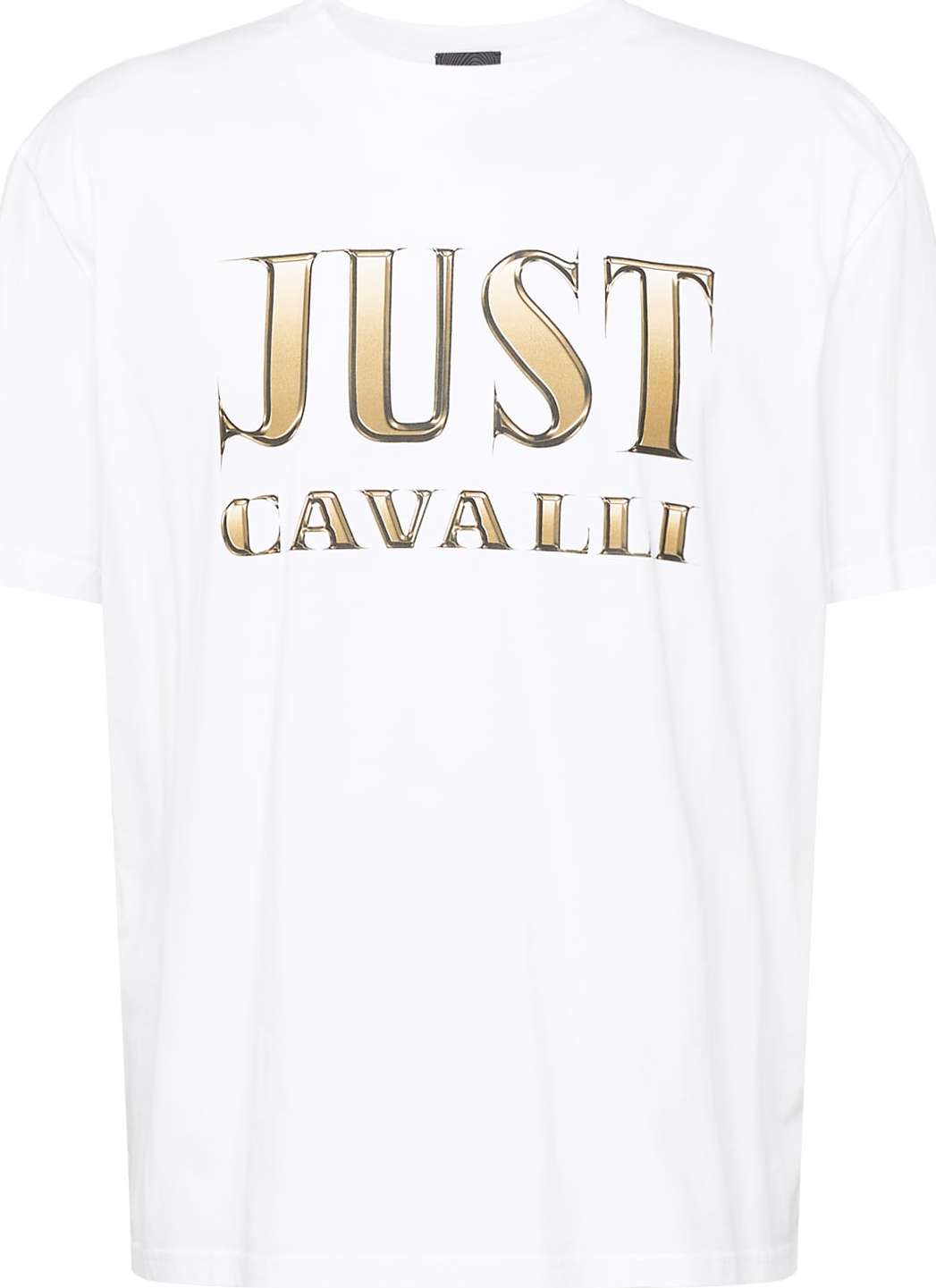 Just Cavalli Tričko nažloutlá / černá / bílá