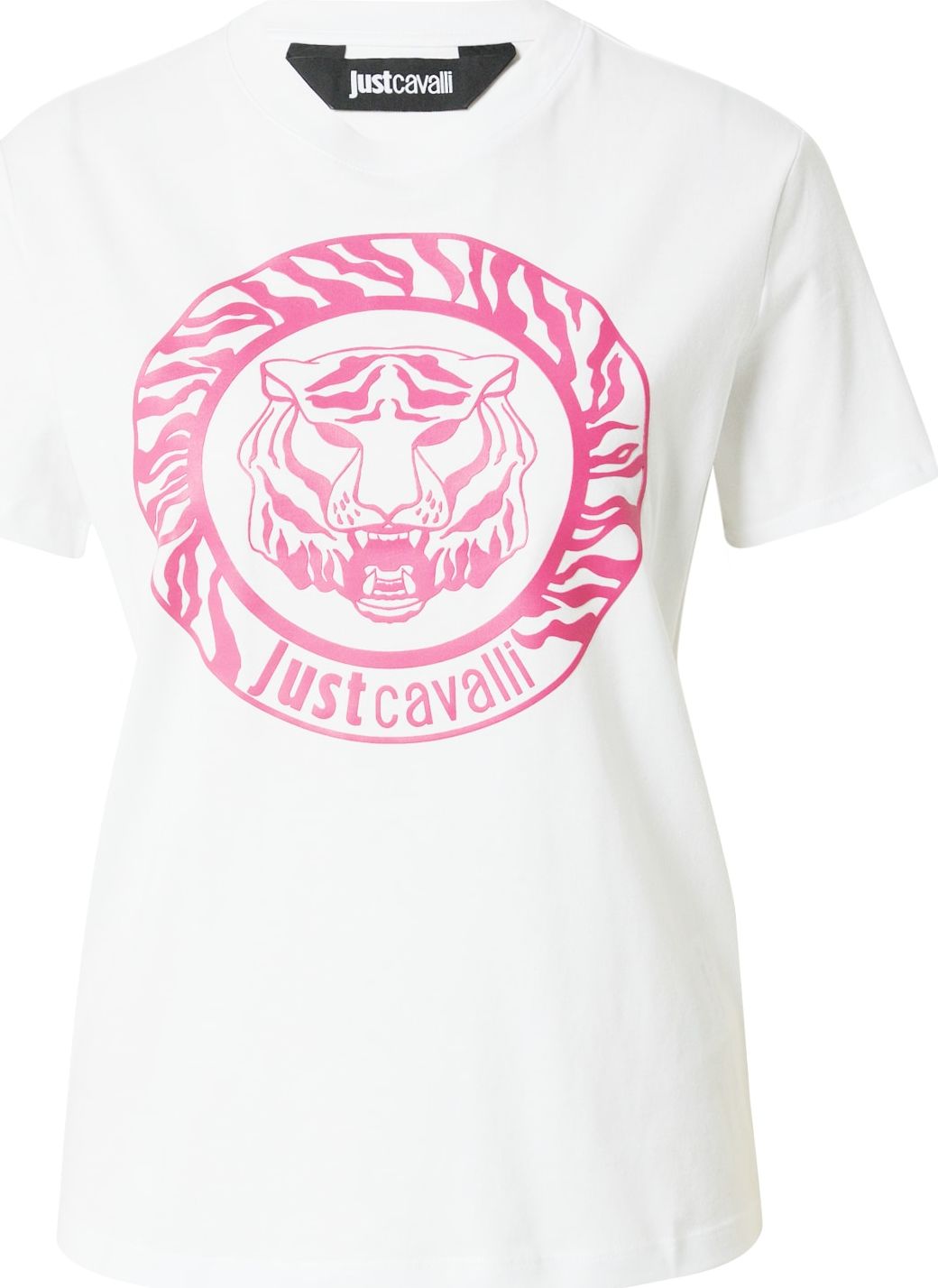 Just Cavalli Tričko pink / bílá