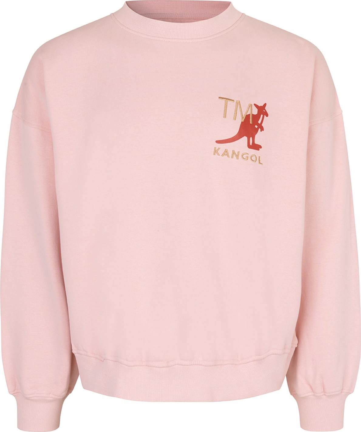 KANGOL Mikina zlatá / růže / červená