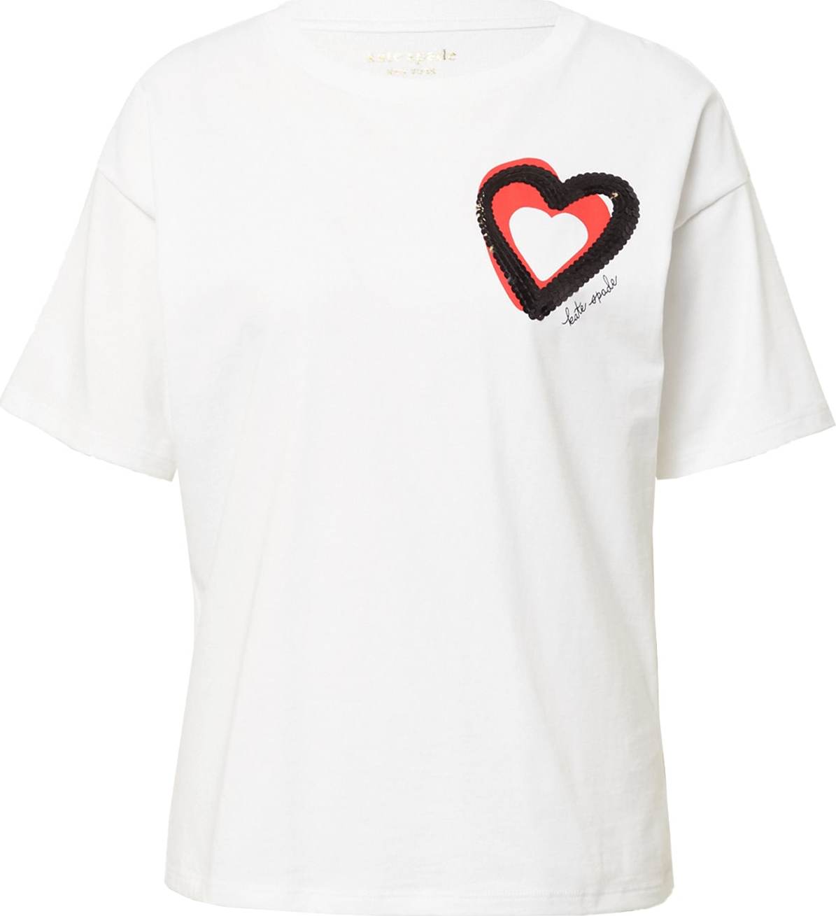 Kate Spade Tričko červená / černá / bílá