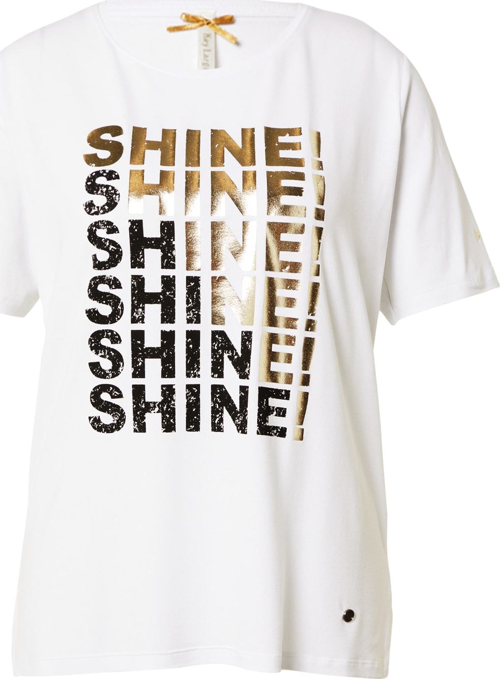 Key Largo Tričko zlatá / černá / bílá