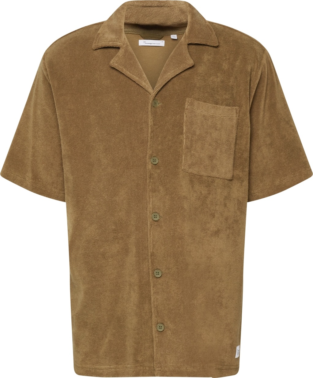 KnowledgeCotton Apparel Košile olivová