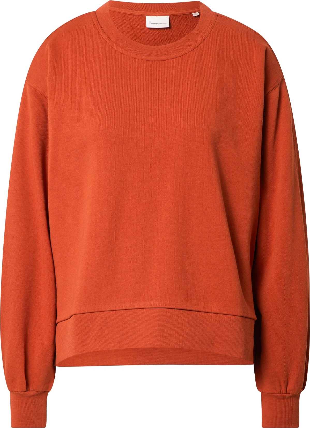 KnowledgeCotton Apparel Mikina 'Erica' oranžově červená