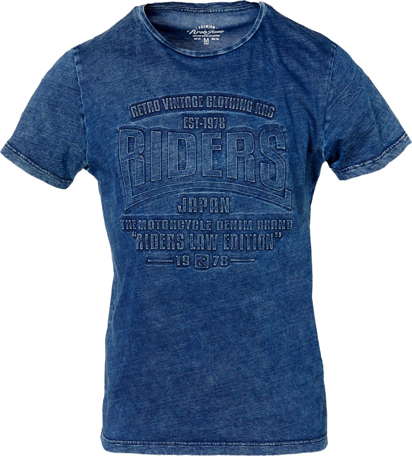 KOROSHI Tričko modrá džínovina