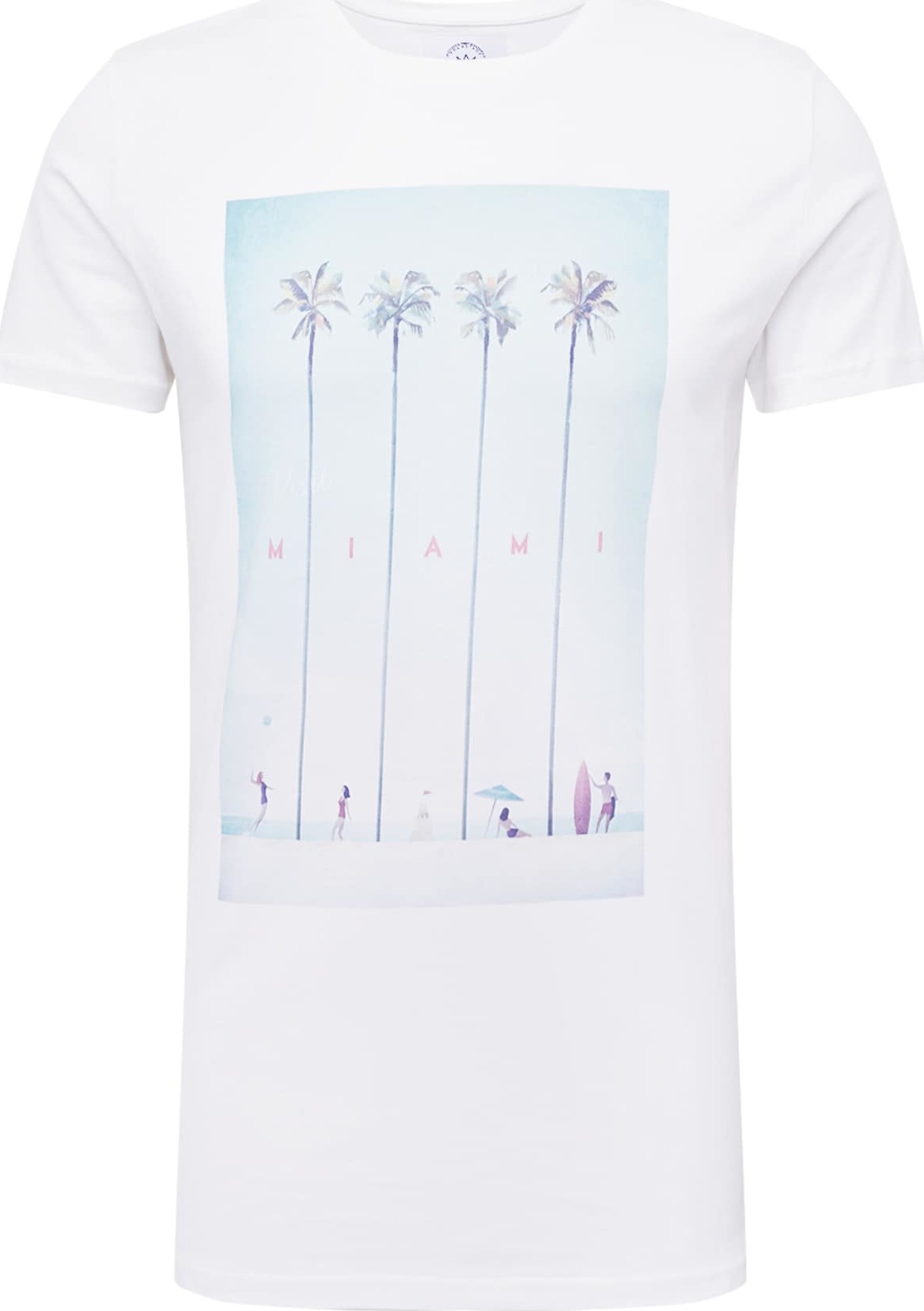 Kronstadt Tričko světlemodrá / růžová / bílá