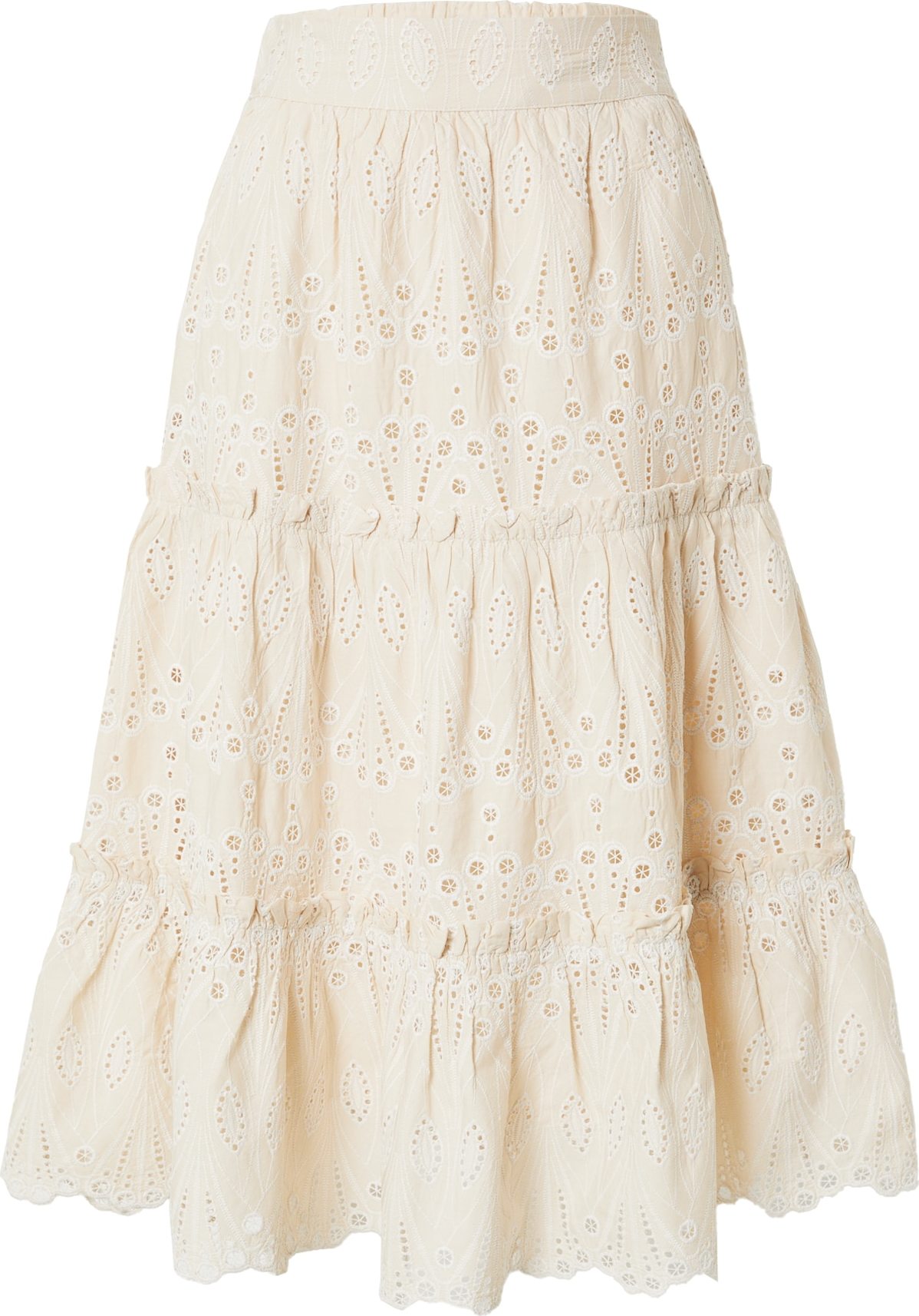 LA STRADA UNICA Sukně 'BOHEME' barva vaječné skořápky