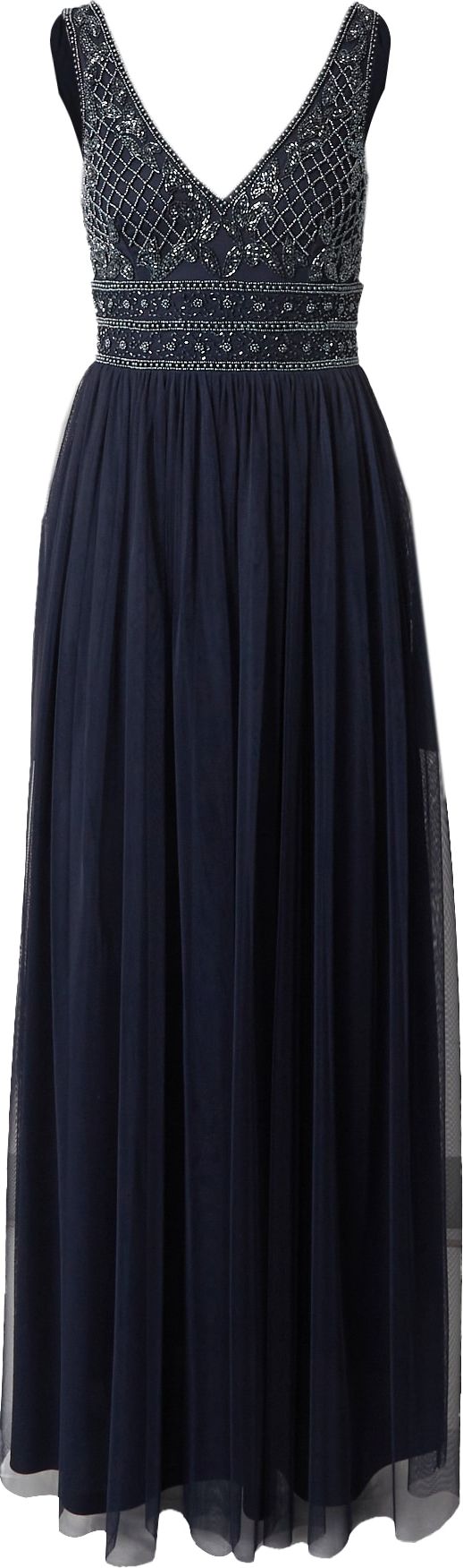 LACE & BEADS Společenské šaty 'Kreshma' námořnická modř