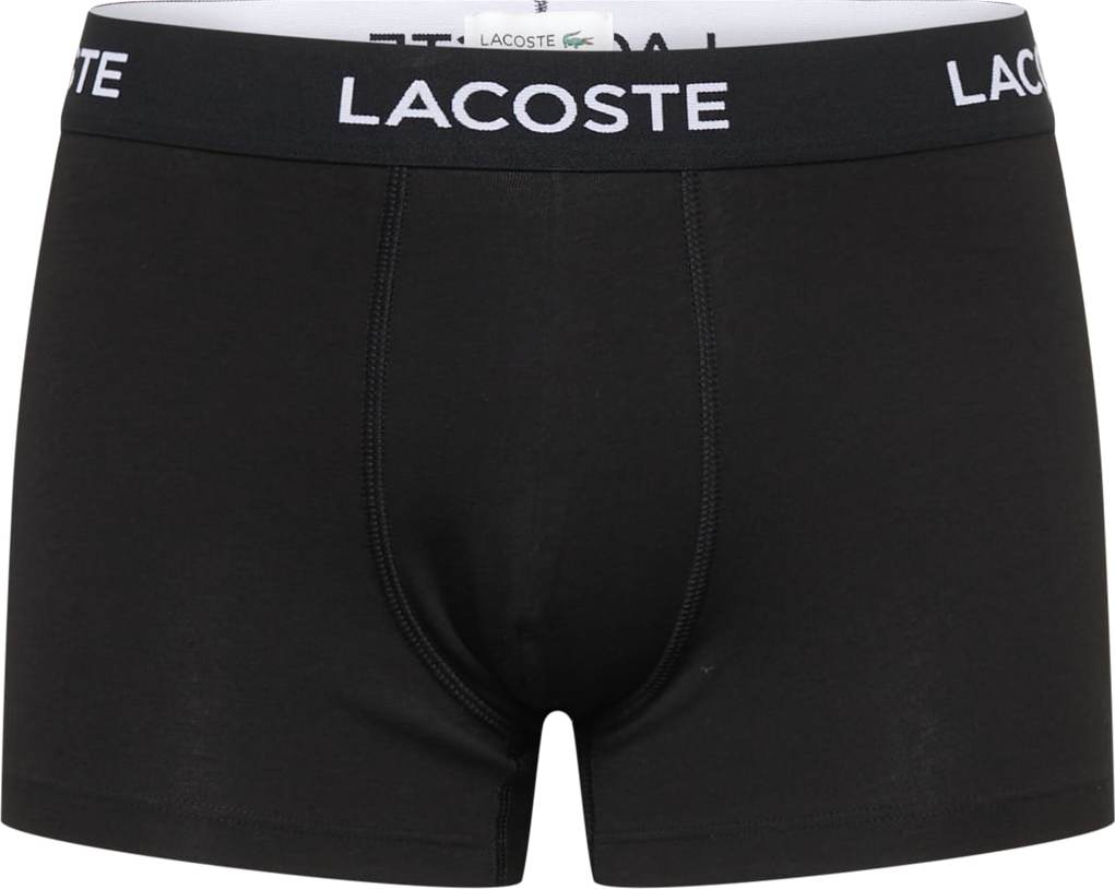LACOSTE Boxerky černá / bílá
