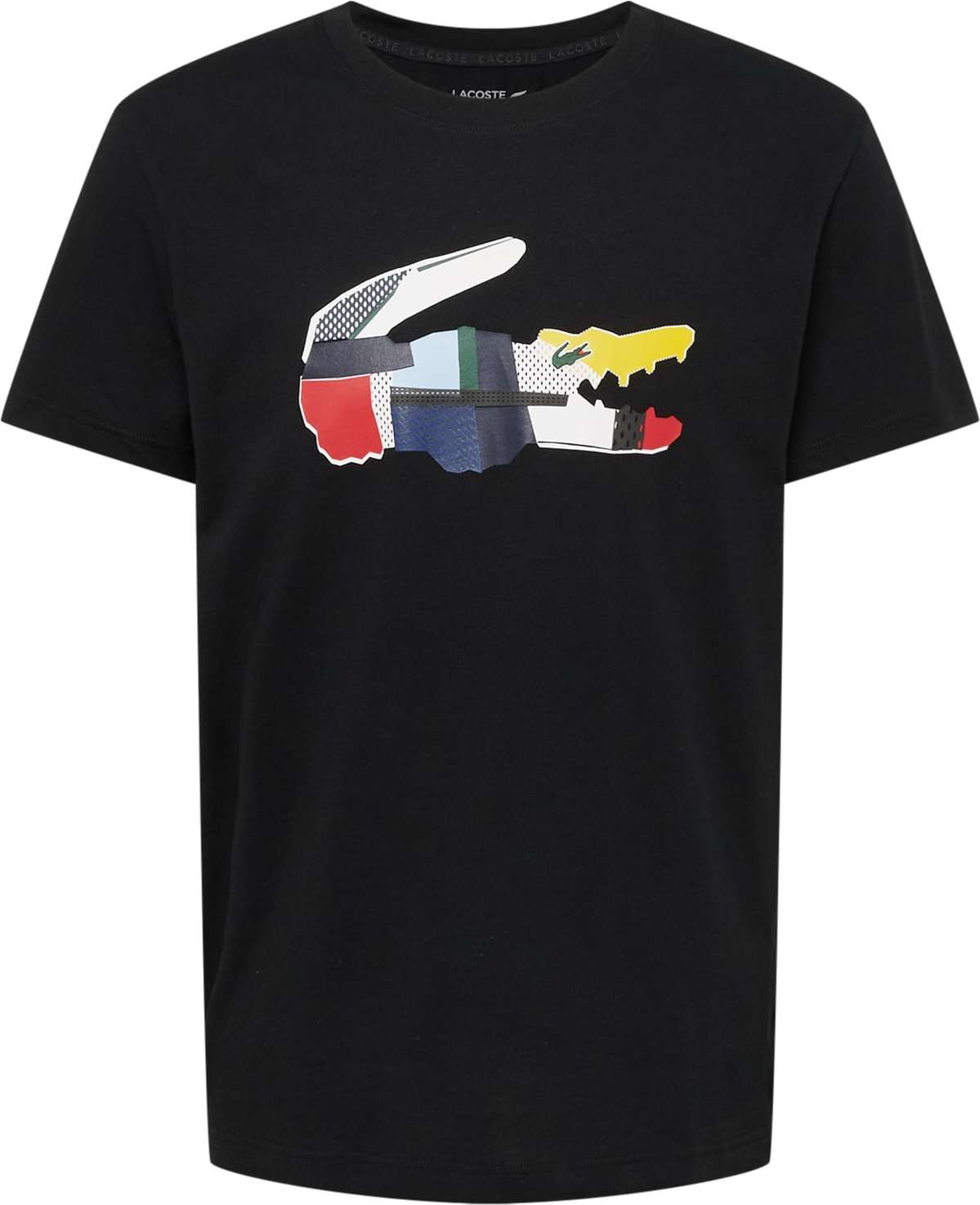 Lacoste Sport Funkční tričko limone / světle červená / černá / bílá