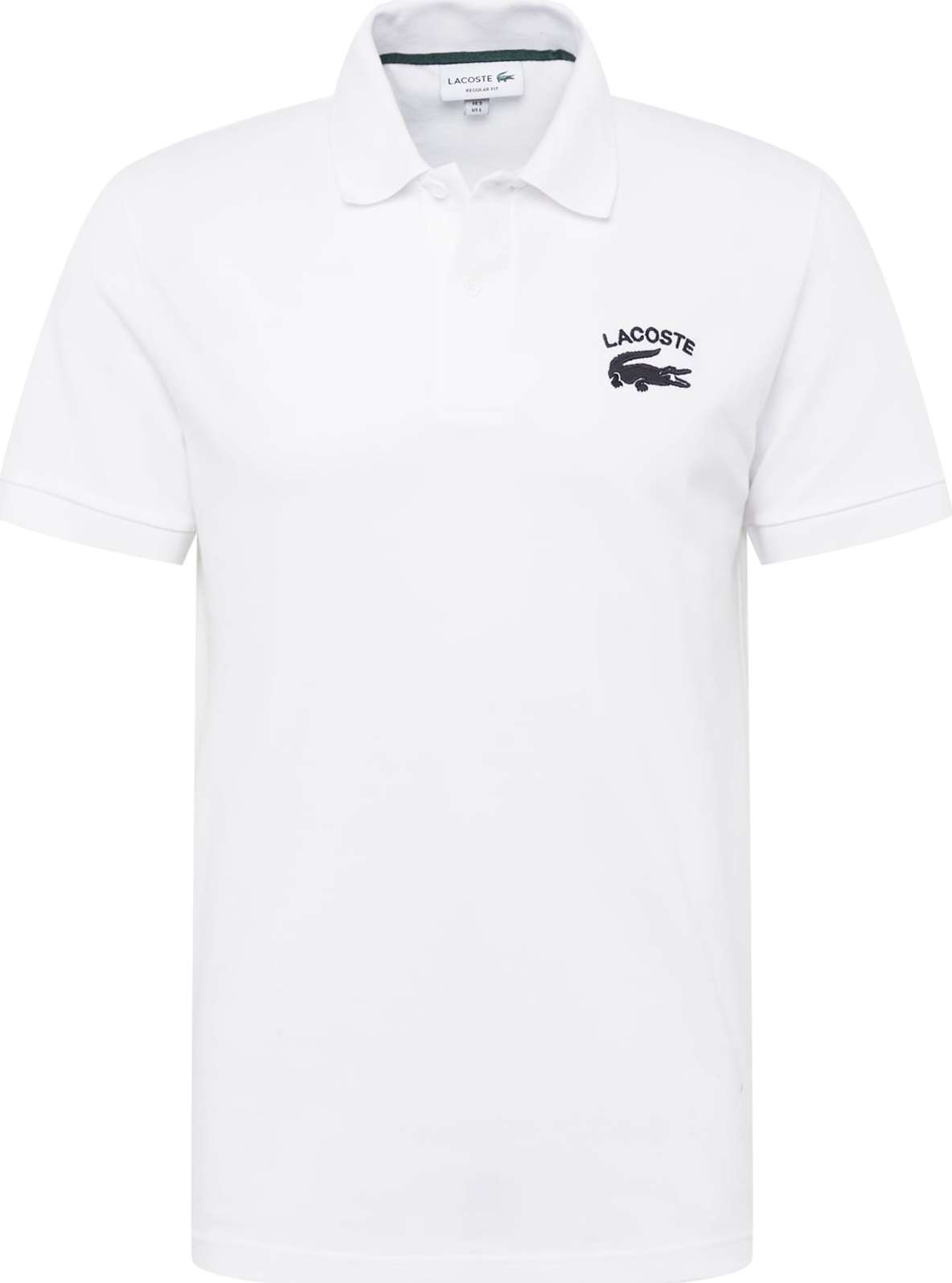 LACOSTE Tričko černá / bílá