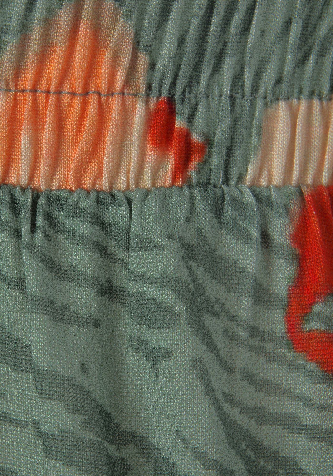 LASCANA Kalhoty zelená / oranžová