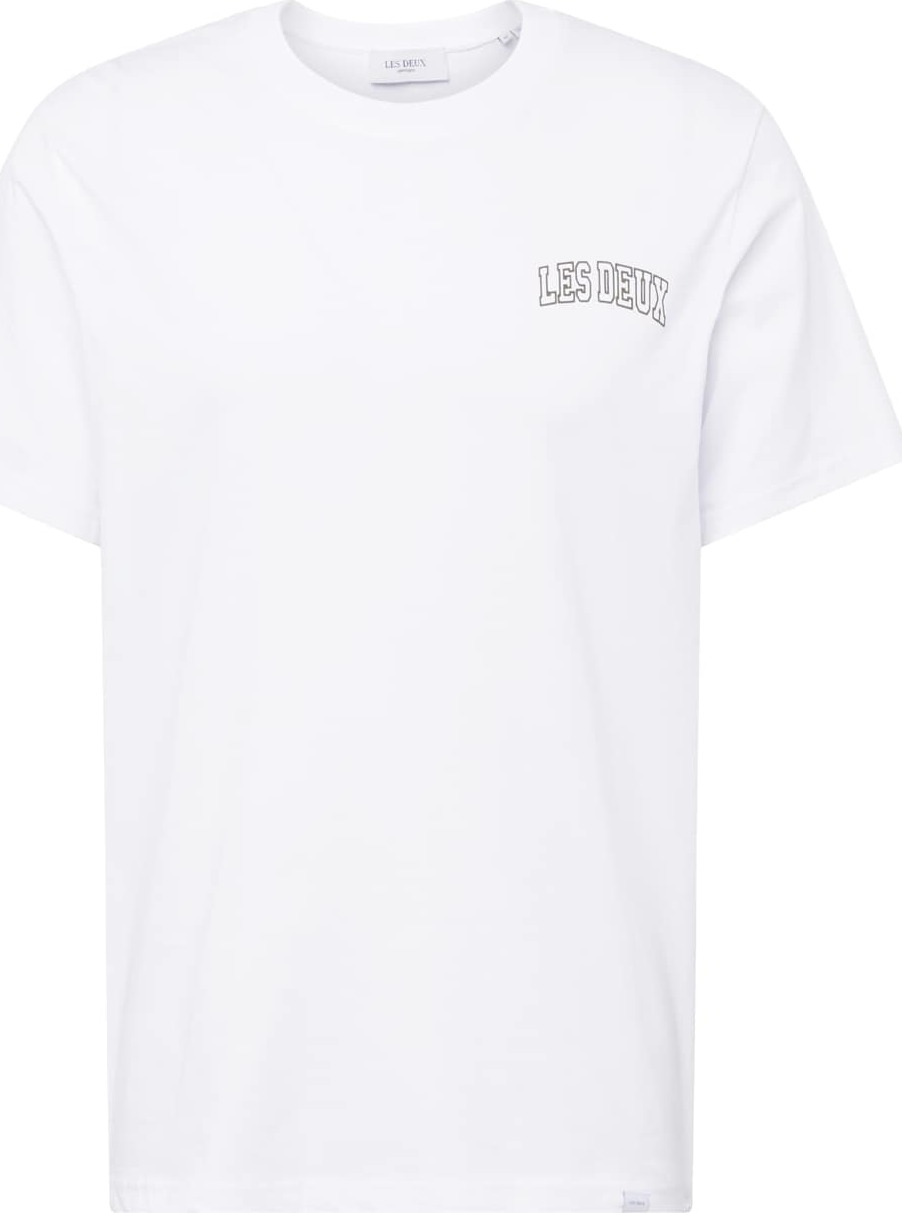 Les Deux Tričko 'Blake' černá / bílá