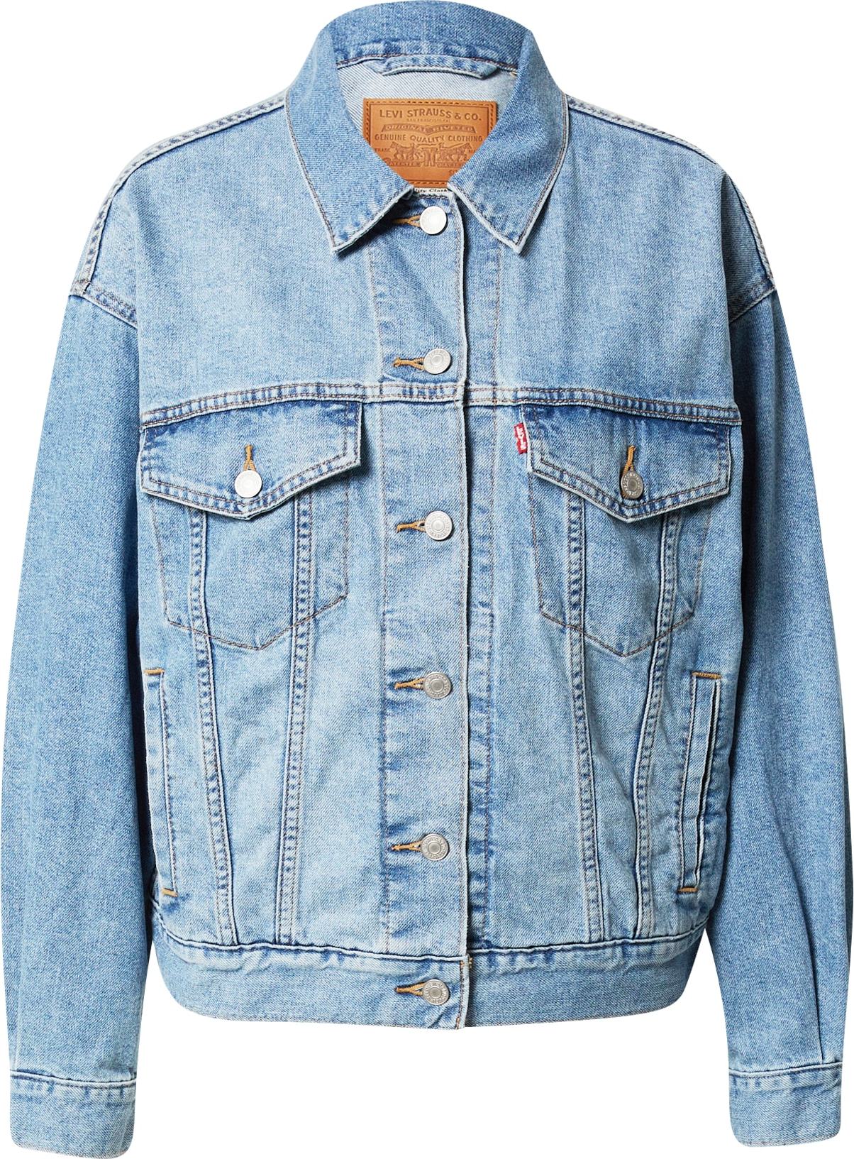 LEVI'S Přechodná bunda modrá džínovina