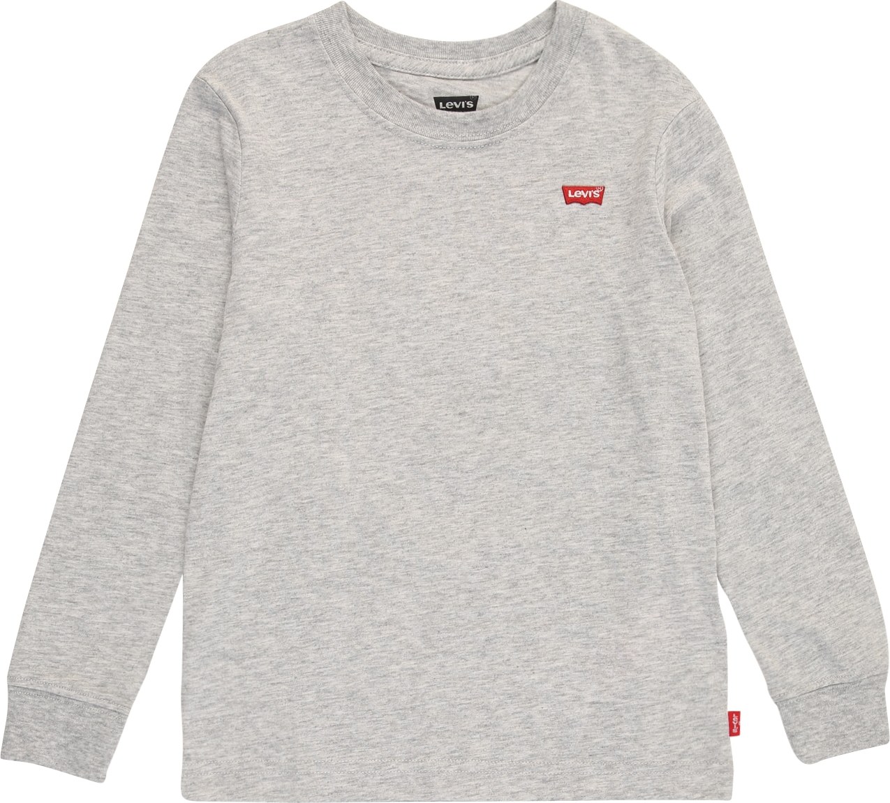 LEVI'S Tričko 'Batwing Chesthit' šedý melír / světle červená / bílá