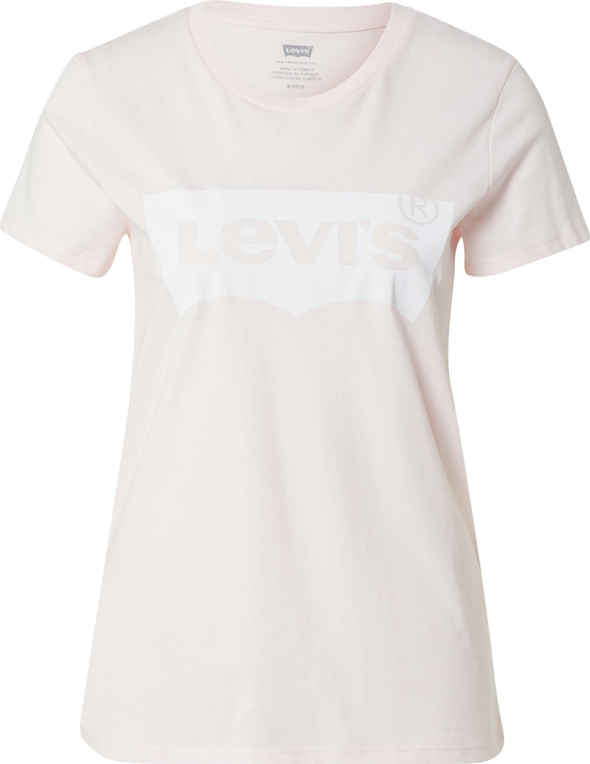 LEVI'S Tričko 'LSE THE PERFECT TEE REDS' pastelově růžová / bílá