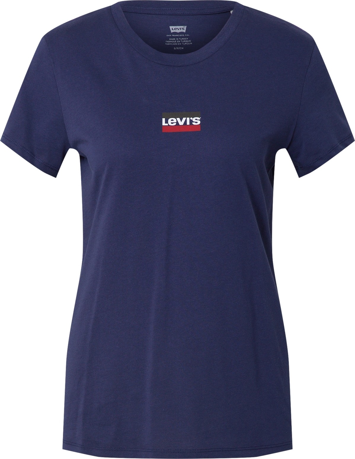 LEVI'S Tričko 'THE PERFECT TEE BLUES' tmavě modrá / tmavě červená / černá / bílá
