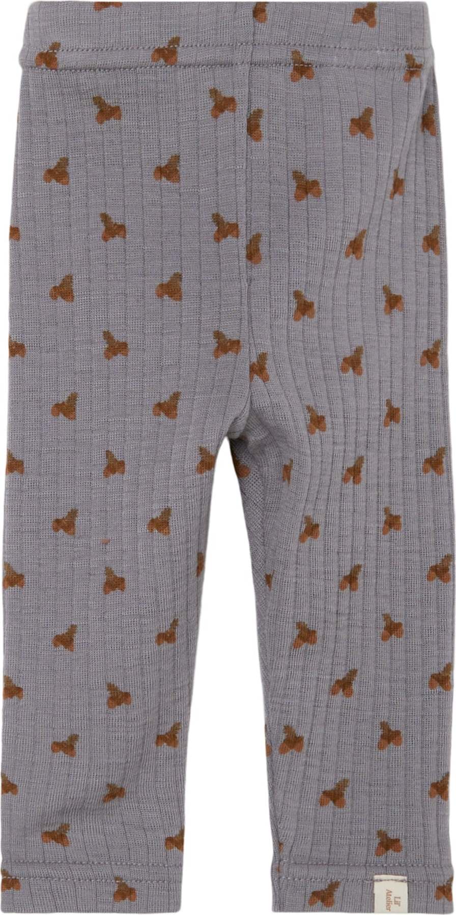 Lil ' Atelier Kids Legíny 'FARGO' hnědá / stříbrně šedá