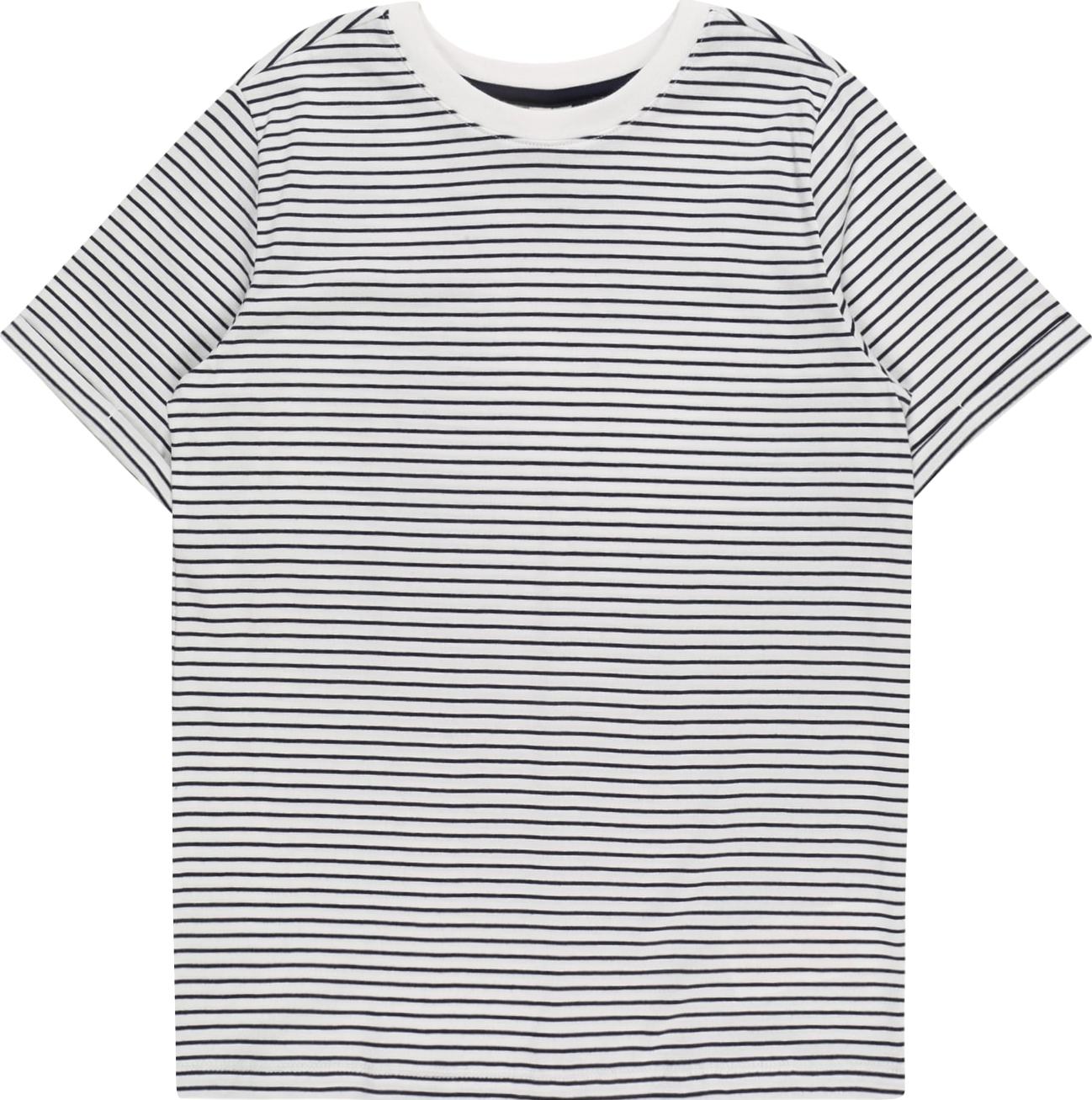 Pieces Kids Tričko 'Ria' noční modrá / bílá