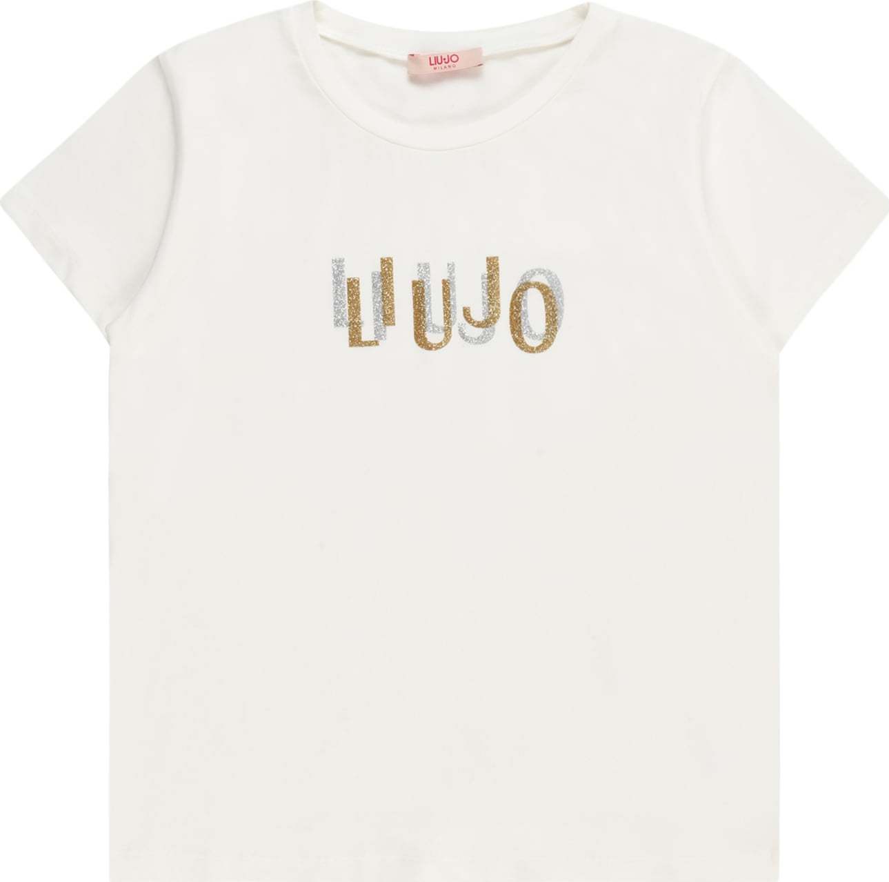 Liu Jo Tričko zlatá / stříbrná / bílá