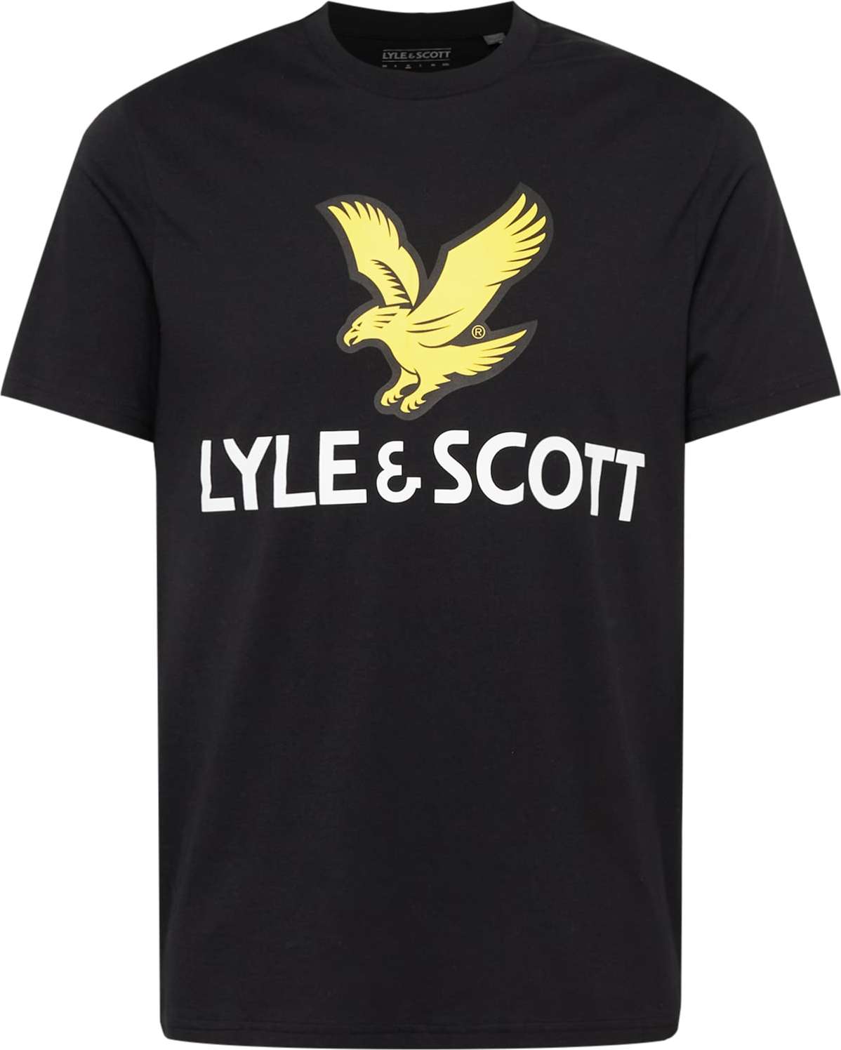 Lyle & Scott Tričko žlutá / černá / bílá