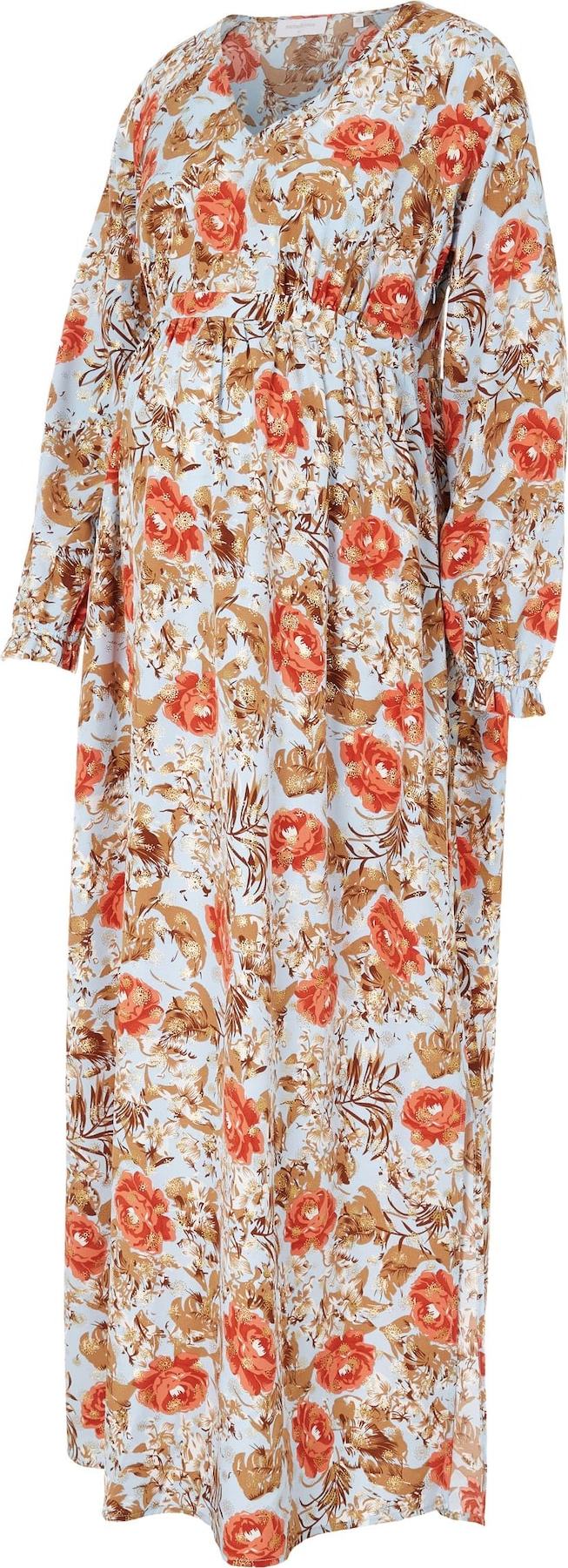 MAMALICIOUS Šaty 'Nicole' světlemodrá / mix barev