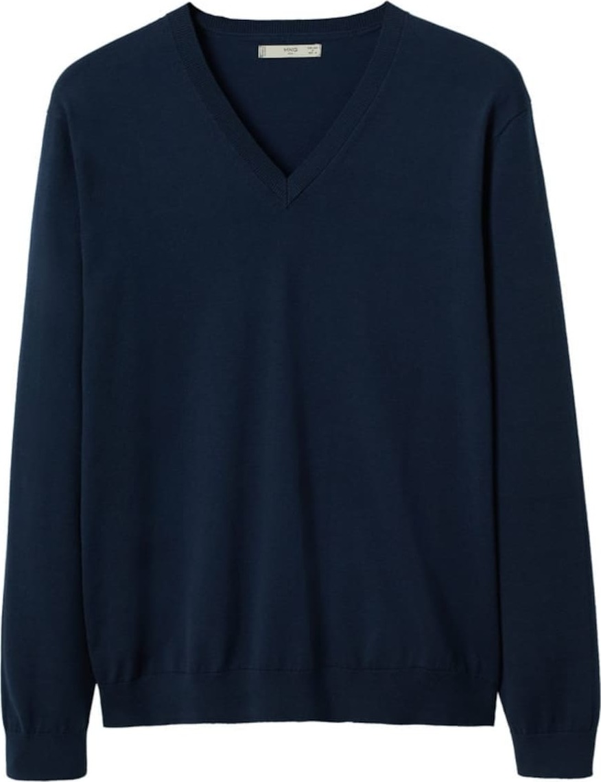 MANGO MAN Svetr 'Tenv' tmavě modrá